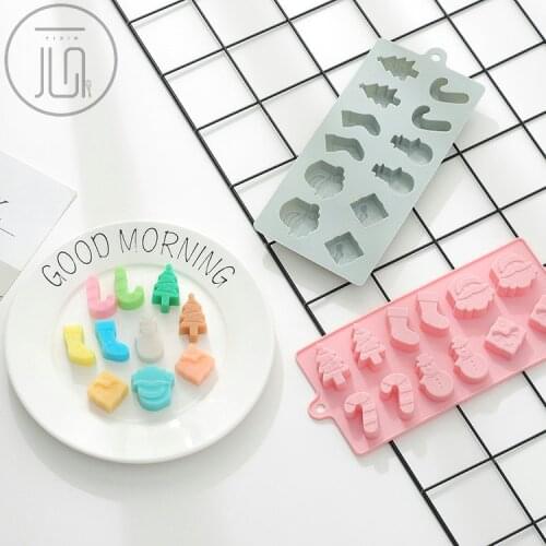 12holes Xmas Tree socks Soap Silicone Mold 3d Mold Soap Mold Chocolate Mold Cake Decorating Tools Christmas Supply