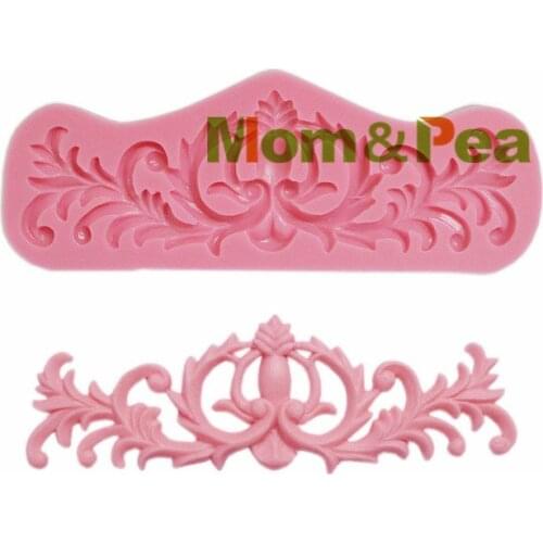 Mom&Pea 1249 Free Shipping Flower Silicone Mold Cake Decoration Fondant Cake 3D Mold Food Grade