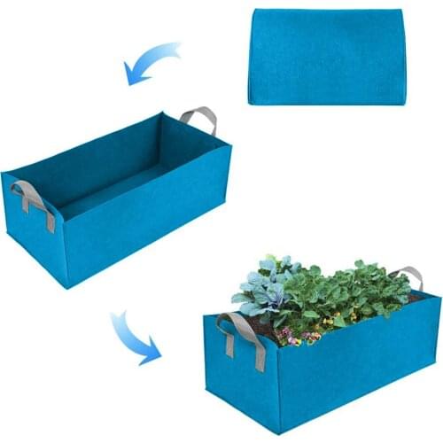 Non-woven Fabric Planting Bag Square Environmental Protection Planting Bag For Horticulture Garden Supplies Black Blue Red