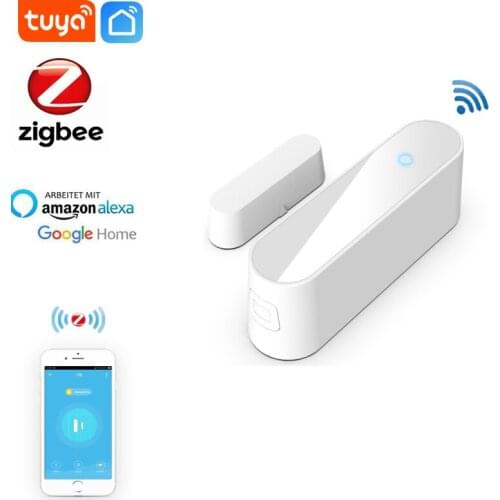 2021 New ZigBee Smart Life Smart Door Sensor Window Sensor Door Notification Alerts Alarm Security Sensor With Alexa Google Home