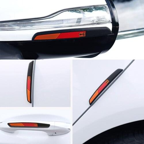 Universal Car Door Edge Protector Strip Rubber Rearview Mirror Protection Sticker Auto Bumper Guard Scratch Protector Styling