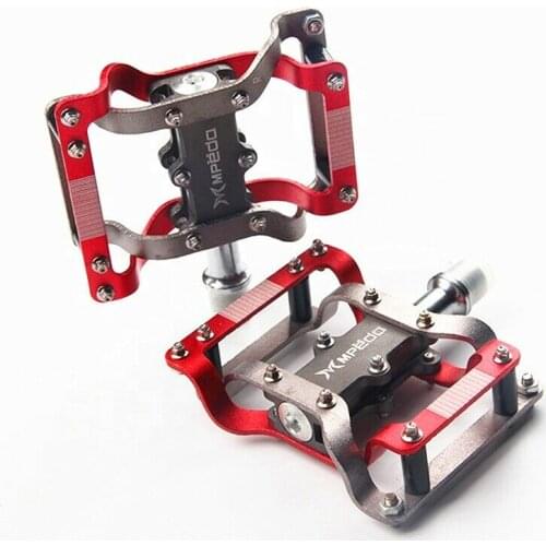 Bicycle Pedal MTB Road Bike Bearing Pedals Aluminum Alloy Anti-slip Cleats Pegs