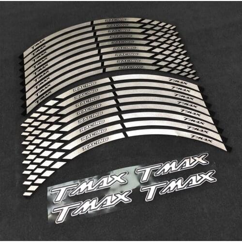 Motorcycle High Quality Reflective Decal Applique For Yamaha tmax540 TMAX530 Protector Racing Sticker Wheel Decals 17inch Rim