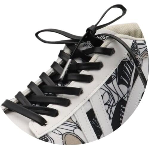 7MM Strong Surface PU Leather Top Quality Shoelaces Whole Production For Custom Bulk Order Drop Shipping