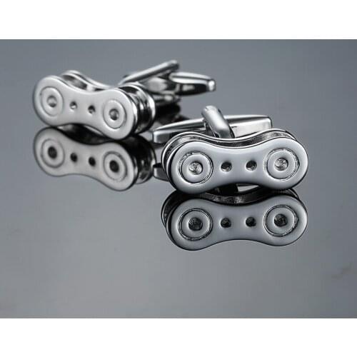 Sport Shirt pulley cufflinks for mens Bike chain cuff links High Quality abotoaduras top grade Jewelry Wedding gifts