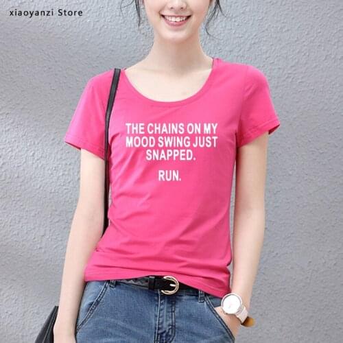 Women The Chains Funny T Shirt Graphic Teen Girl Tee Funny Letter Printed Short Sleeve Shirts Tops Tumblr Tops Tee Clothes