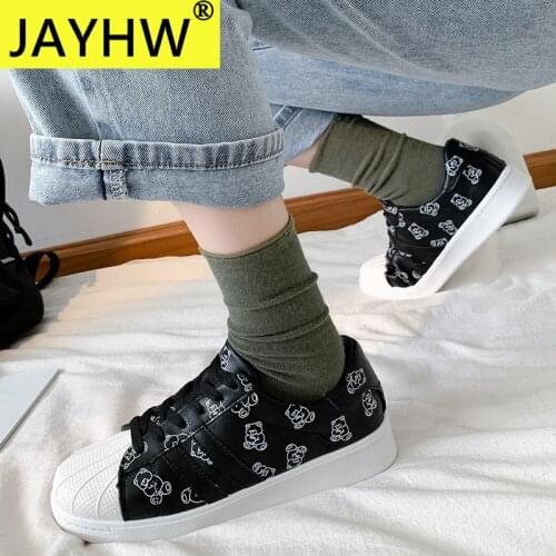 JAYHW New Women Mesh Pu Leather Shoes Female Thick Flats Shoes Casual Comfort Low Heels Flat Shoes Woman Walking Shoes Mujer