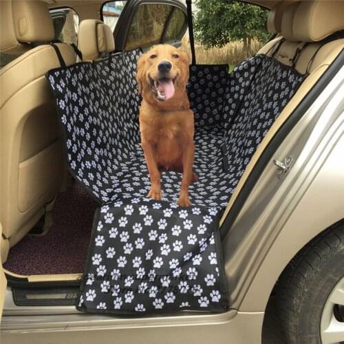 1 piece pet carriers pattern car pet seat covers waterproof back bench seat travel accessories car seat covers mat