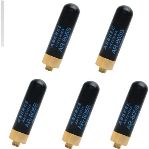 2/5/10PCS ABBREE AR-805S Mini Short Walki Talkie Antenna SMA-Female For Baofeng UV-5R UV-82 BF-888s UV-S9PLUS 9R Plus Radio