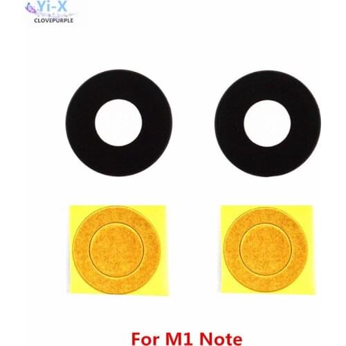 2pcs/lot Back Rear Camera Glass Lens For For MEIZU M1 Note with adhesive Sticker