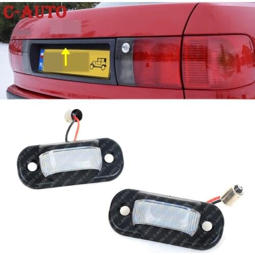 2PCS LED License Plate Light For Audi 80 B4 1991-1995/For Cabridet (type 8g) 1991-2000/For 100 C4 1990-1994/For A6 C4 1994-1997