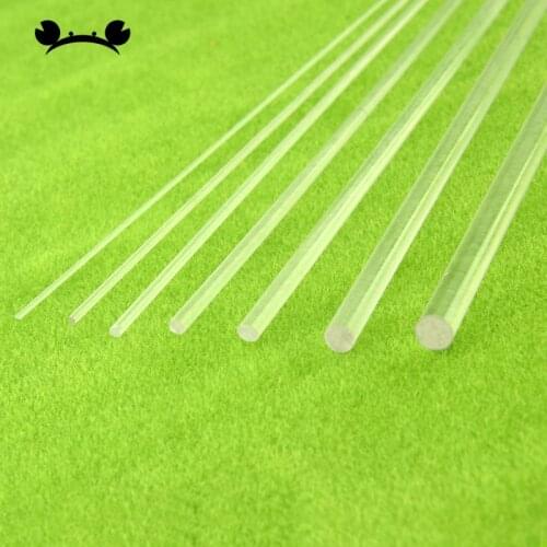 20pcs Acrylic Rods Clear Transparent DIY Plexiglass Rods Sand Table Material Accessories