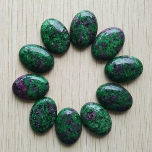 2018 fashion top quality red and green treasure Oval CAB CABOCHON beads for jewelry Accessories 18x25mm 10pcs/lot Wholesale
