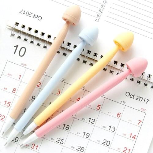 3pcs Cute soft gel pen small fresh cartoon silicone rubber pen student office supplies pen