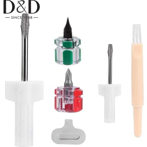 6Pcs/Set Sewing Machine Repairing Tool Sewing Screwdriver Cleaning Brush Tool Household Sewing Machine Repair Accessories