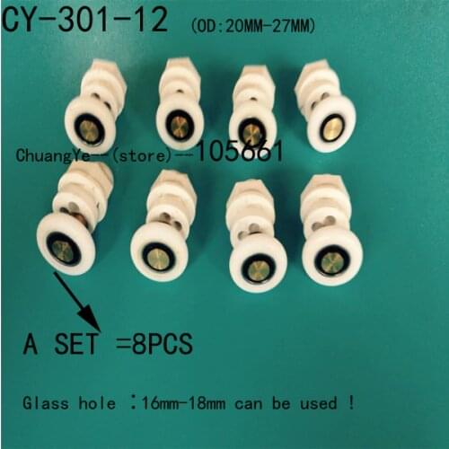 8 Shower door rollers runners wheels pulleys