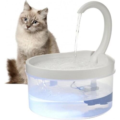 Automatic Cat Water Fountain Pet Dog Drinking Bowl With Infrared Motion Sensor Water Dispenser Feeder LED Lighting Power Adapter