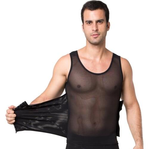 Seamless Breathable Corset Mens Slimming Body Shapewear Abdomen Tummy Control Slim Waist Cincher Sports Vest Waist Trainer