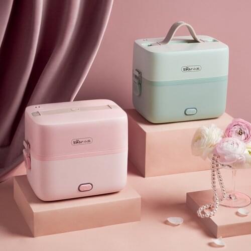 Electric Lunch Box Cooking Electric Lunch Box Mini Portable Lunch Box with Stainless Steel Inner Liner