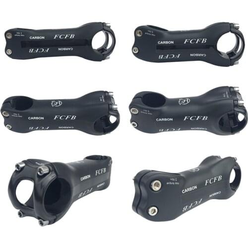 FCFB FW superlight carbon stem road mountain bike stem angle 6 or angle 17 black matt+glossy 70/80/90/100/110/120/130mm