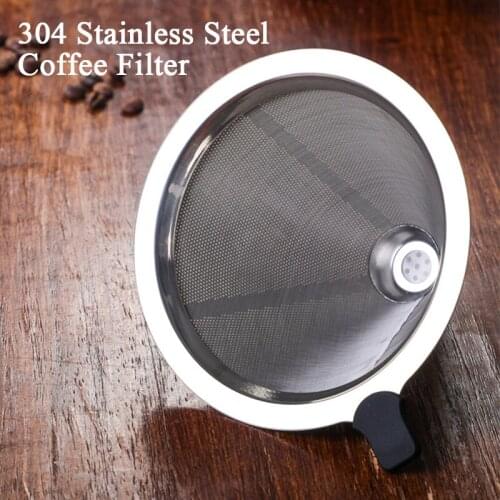 Stainless Steel Coffee Filter for 400ML Coffee Pot Drip Kettle Dripper Pour Coffee Filter Maker Barista Tool