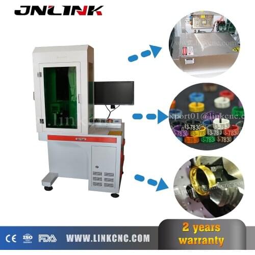 JNLINK best price cnc laser printer cnc fiber marking machine for gold silver 3D design with raycus mopa color marking 20watt