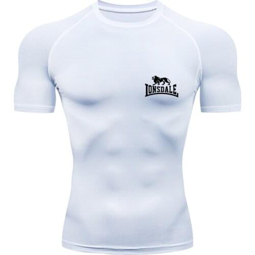 Pro high elastic fitness suit quick dry tight short sleeve mens running sportswear mesh basketball training compression suit