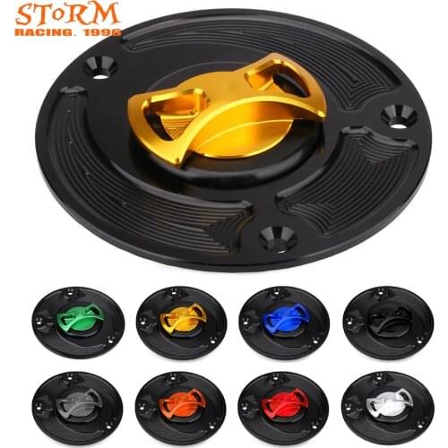 Motorcycle CNC Gas Fuel Tank Cap Cover For GSXR600 GSXR750 GSXR1000 GSXR1300 Gladius SV650 SV650S SV1000 SV1000S GSF650F Bandit