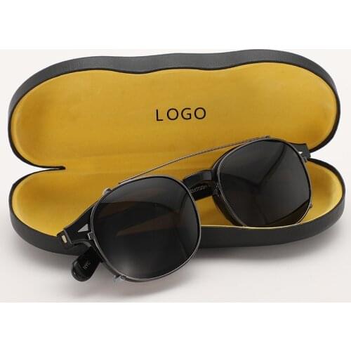 Johnny Depp Optical Glasses Frame Clip On Sunglasses Polarized Lens Men Women Acetate Glasses Brand design With Box Sq006