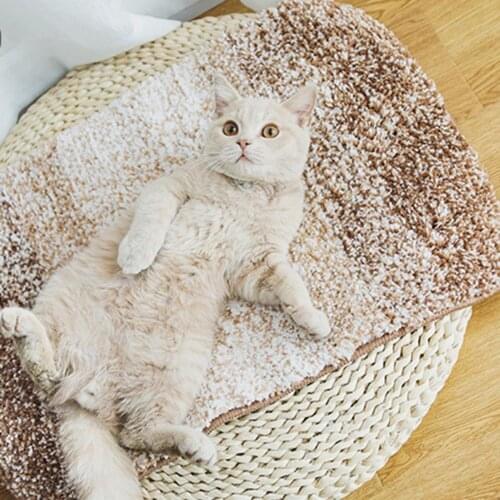 Cat Anti-skid Mat Litter Mat Comfort Pet Sleeping Bed Coffee/Gray/Green/Red