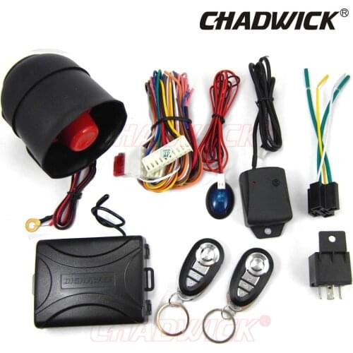 NEW Universal one Way Vehicle Car Alarm System with siren keyless entry central door lock locking hot metal key 8150 CHADWICK