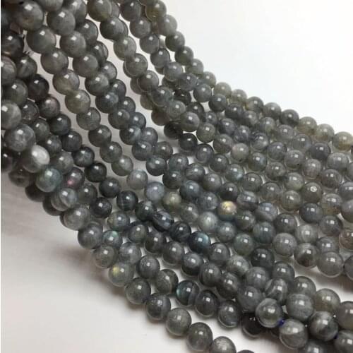 Wholesale Natural Stone 5A Grade Blue Labradorite Round Loose Beads 15" Strand 4 6 8 10 12MM Pick Size For Jewelry