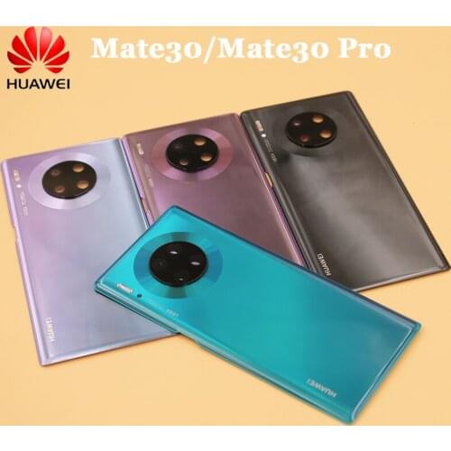 Original Huawei Phone Back Cover 3D Glass Rear Door Housing Panel Case With Camera Lens For Huawei Mate 30 Pro TAS-AN00 MATE 30