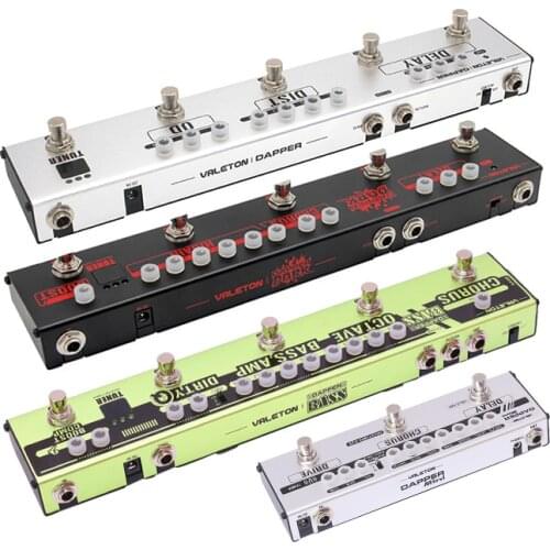 VALETON DAPPER Guitar Multi Effect Processor Pedal with Delay Chorus Overdrive High Gain Distortion Effect