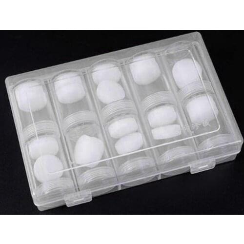 Clear Coin Capsules Cylinder Case Storage Organizer Box for Coin Collection