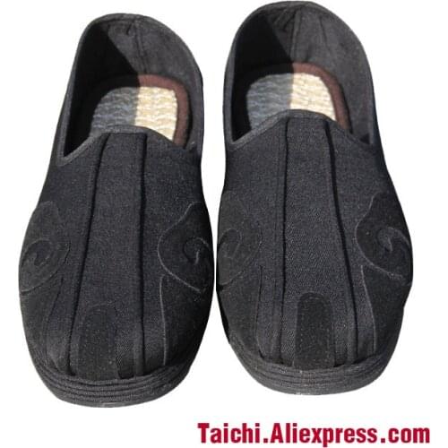 Rubber Sole Cotten Breathable Taoist Shoes Chinese Traditions Footwear Tai Chi Shoes Kung Fu Wushu Shoes