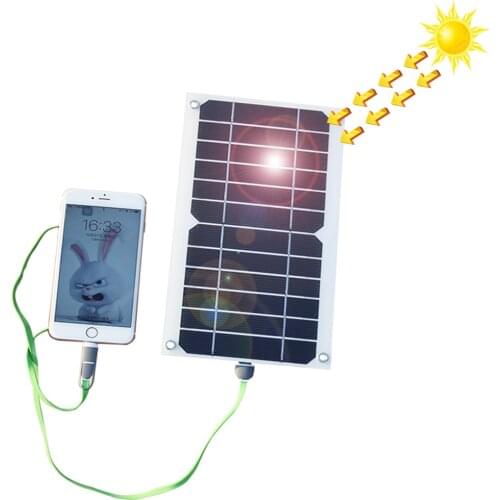 Flexible solar panel kit 12v 5w 6v portable battery charger 5v usb for cellphone smartphone powerbank Outdoor Camping Hiking
