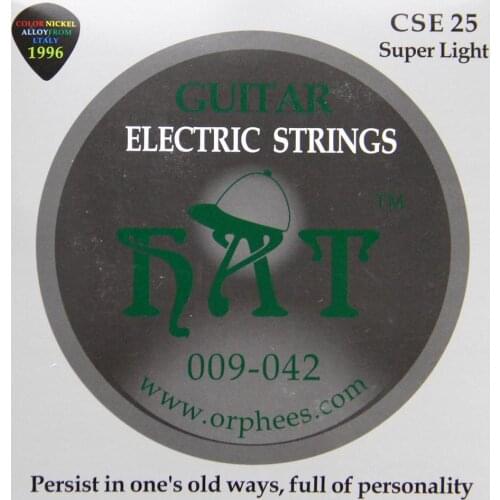 Orphee CSE25 Electric Guitar String 009-042 Color Nickel Alloy Strings 6pcs/set Super-light High Quality