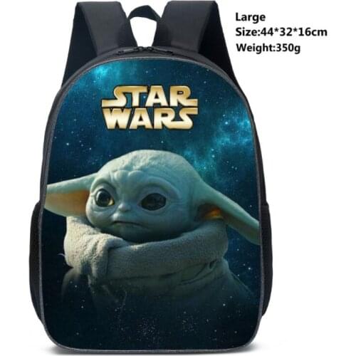 The Mandalorian Baby Yoda Backpack Printed Children School Bags Cool Pattern Child Bookbags Daily Rucksack Start School Gift