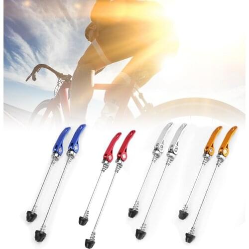 1Pair Bike Skewer Bicycle Cycling Wheel Hub Skewers Quick Release Bolt Lever Axle Set MTB Road Bicycle Pin Hub Skewer Accessory