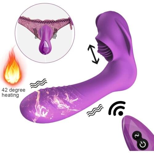 Wireless Control Vagina Dildo Vibrator For Women Clitoris Sucker Stimulator Panties Vibrator Sex Toys for Adult USB Rechargeable