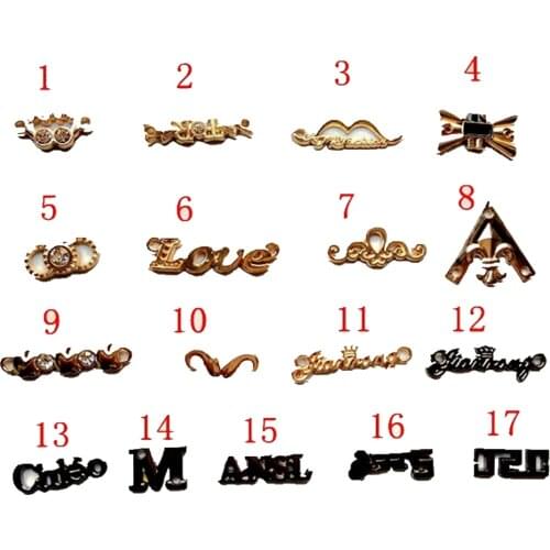 Gold womanhood Metal label Hot melt Used for Clothing/package/DIY decoration products 40*11mm 20-50pcs /bag 026005