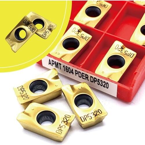 10PCS APMT1604PDER DP5320/DP5420 Machine Milling CNC Lathe Carbide Insert Turning Tools high quality Efficient Processing