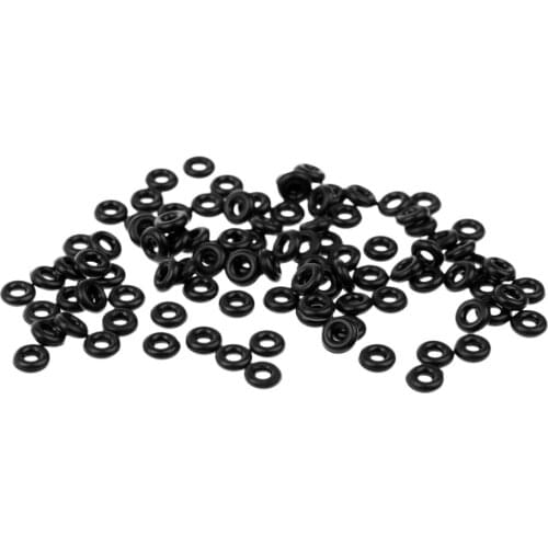 100Pcs Carp Fishing Bite Alarm Rubber Round O Rings Tippet Connect Multi Use
