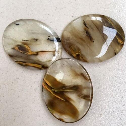 Free Shipping Women Fashion Jewelry 34x44mm Cherry Quartz Oval Pendant Bead 1pcs C9167