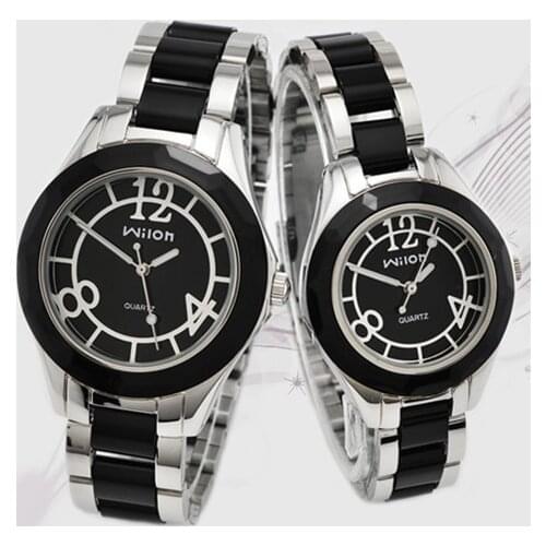 New Rhinestone Ceramics Watches Women Man Lover Stylish Casual Watch Quartz Dress Wristwatches Clock Female Montre Homme