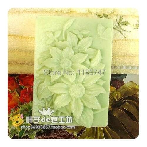 Decorative art soap mold flower silicone cake mold chocolate mold crafts mold