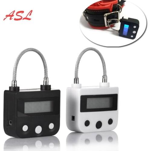 Electronic Bondage Swit Switch Lock For Chastity Device Handcuffs Mouth Gag Timing Adult Games BDSM Sex Toys , Erotic Accessory
