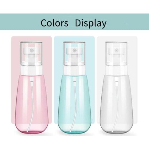 Fine Mist Spray Bottle 60ml Empty Cosmetic Refillable Travel Containers Plastic Hair Spray Bottle Sprayer for Perfume Skincare M