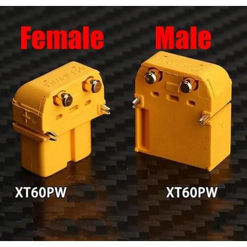 Shuaichi Amass XT60PW Plug Connector XT60 Upgrade Male & Female for Balanced car wheelbarrow shilly-car